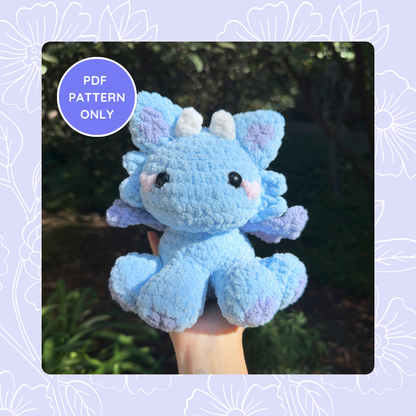 Heart Baby Dragon - Digital Pattern