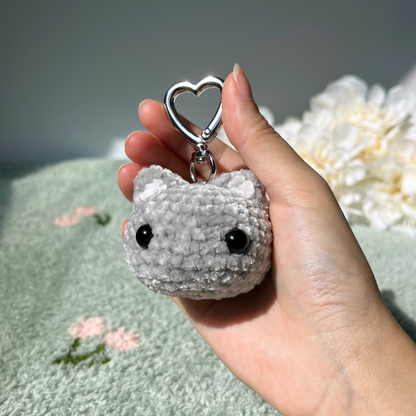 Grey Cat - Keychain