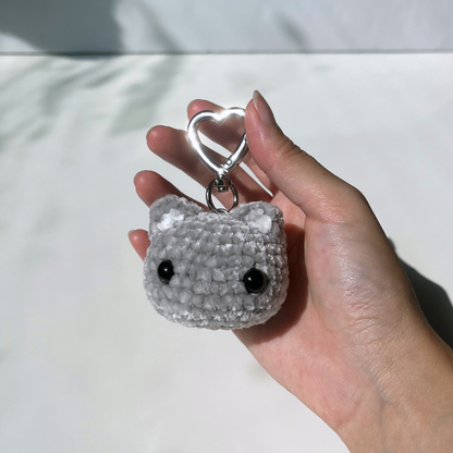 Grey Cat - Keychain