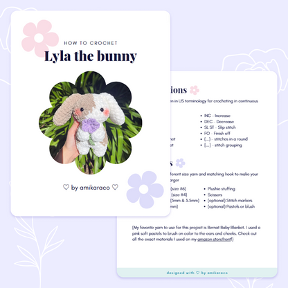 Lyla the Bunny - PDF Pattern