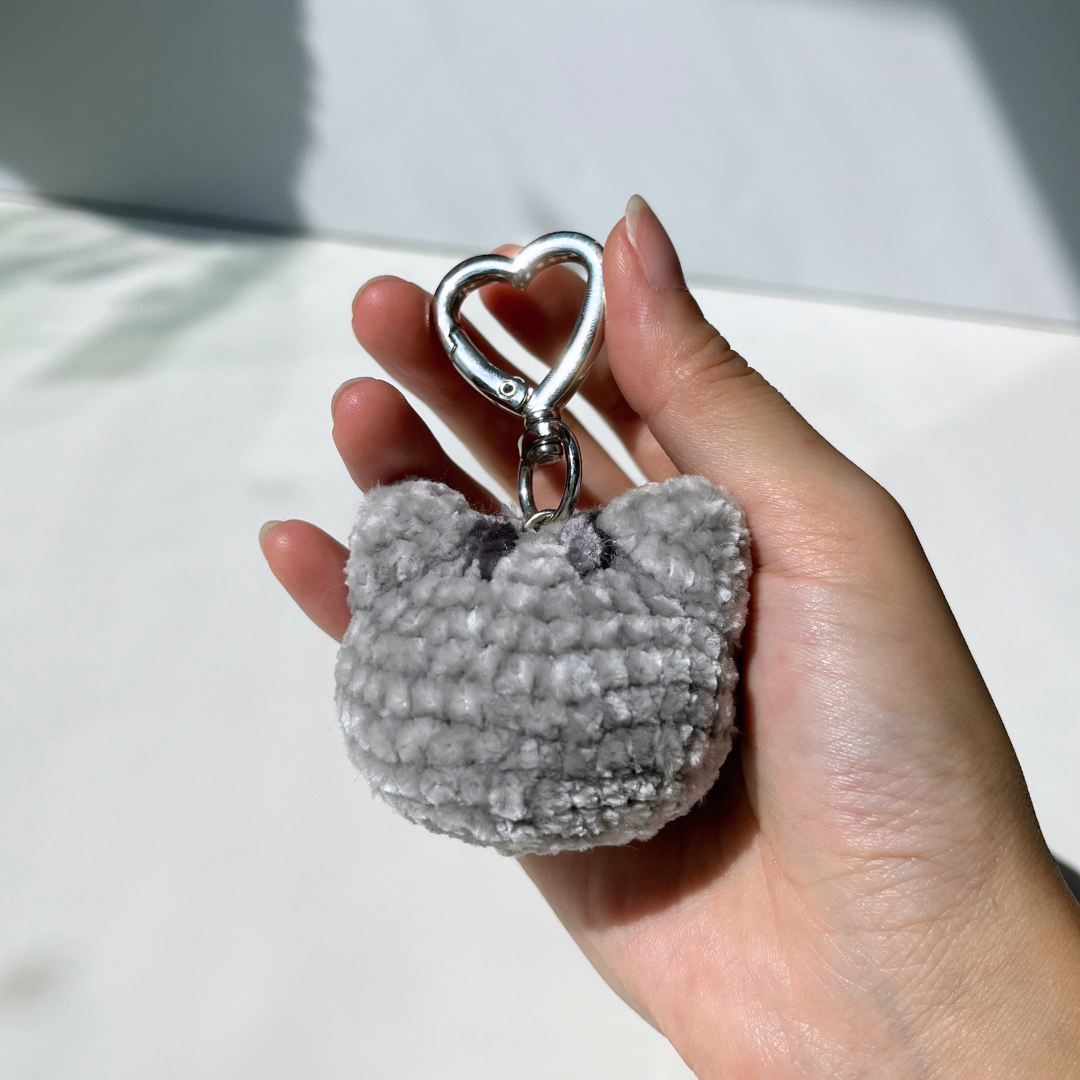 Grey Tabby Cat - Keychain